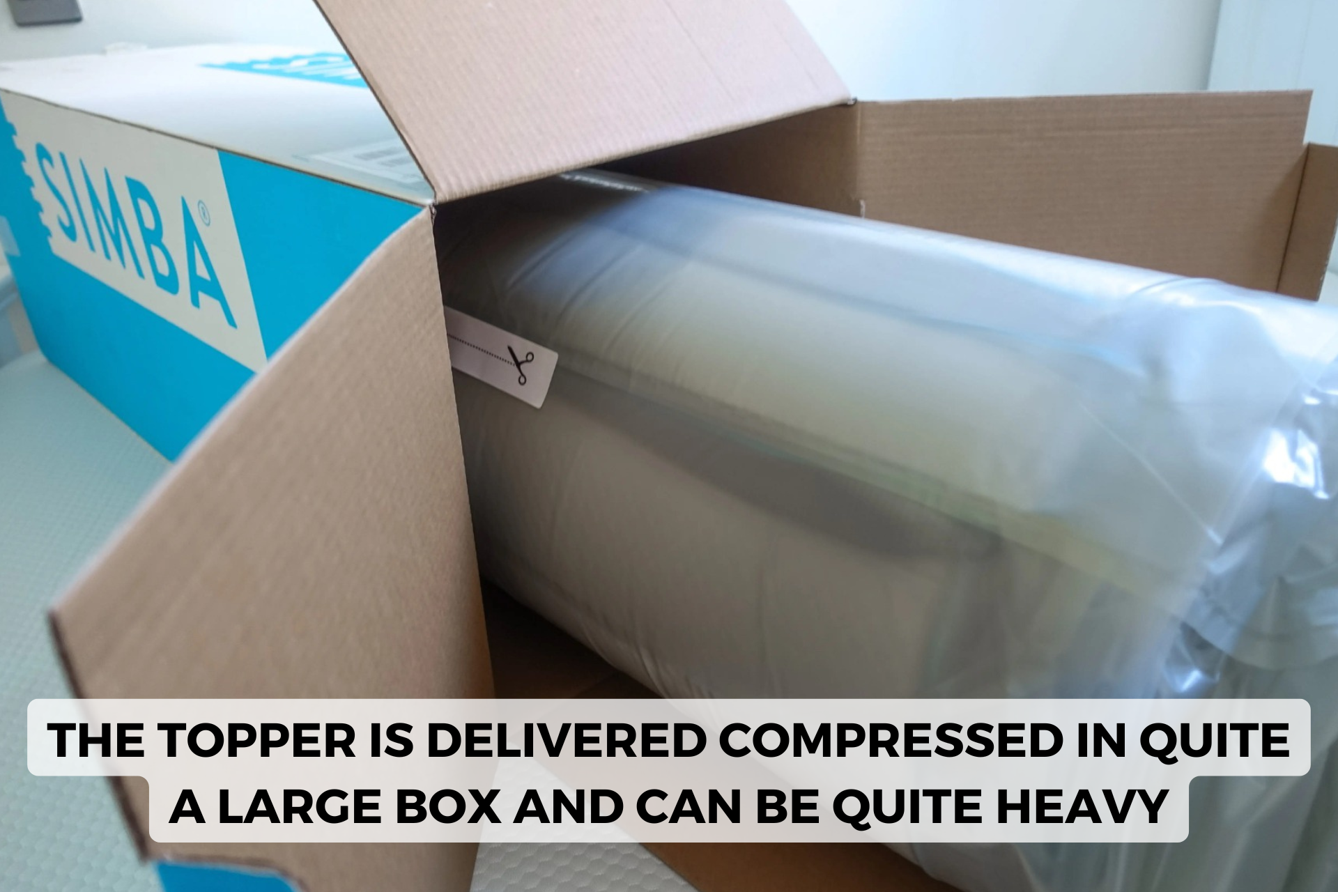 Simba mattress topper box